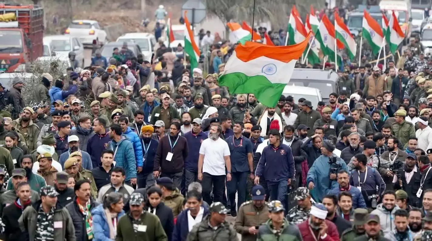Bharat Jodo Yatra In Jammu & Kashmir
