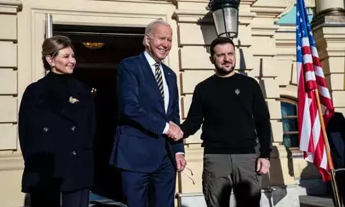 Biden Visits Ukraine to Improve Popularity Ratings At Home