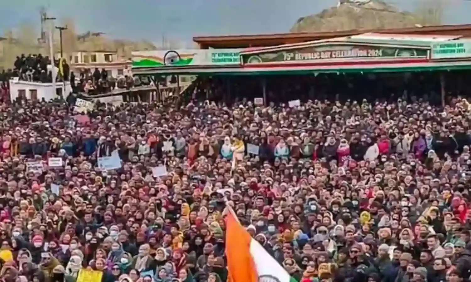 Protests Continue In Ladakh