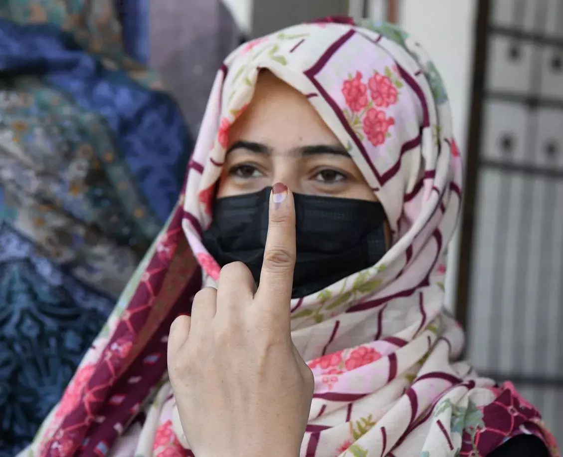 First Phase Of Polling In J&K - In Photos