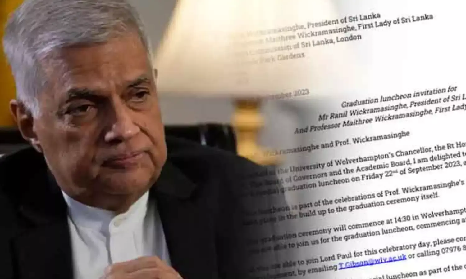 Former Sri Lankan President Wickremesinghe Jailed