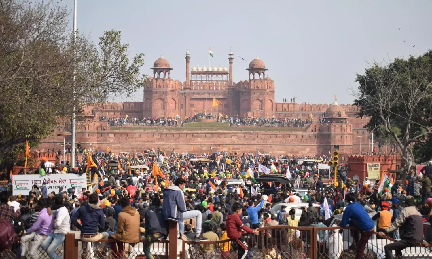 In Photos: Farmers Tractor Parade from Singhu to Red Fort