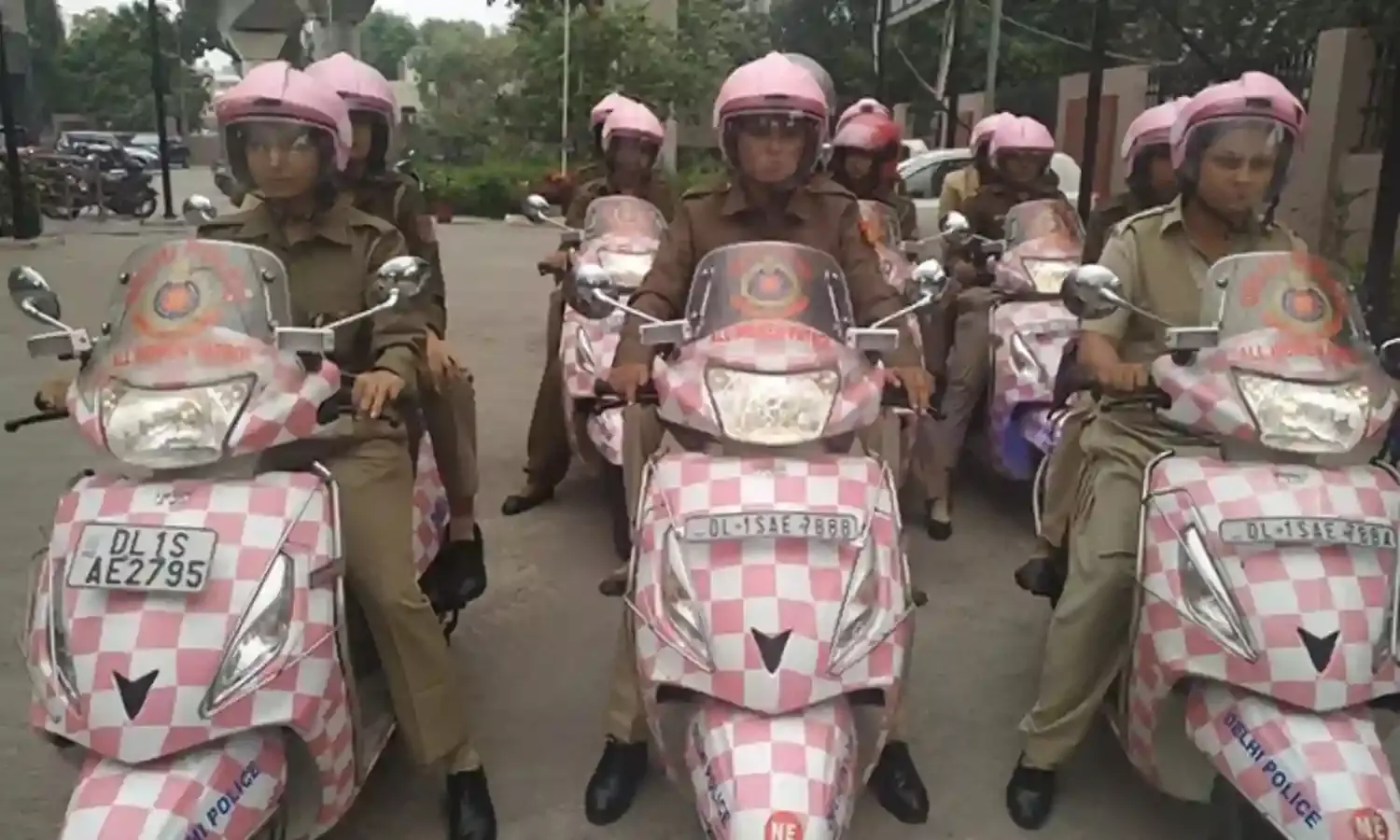 Pink Scooters for Women Cops - Really!!