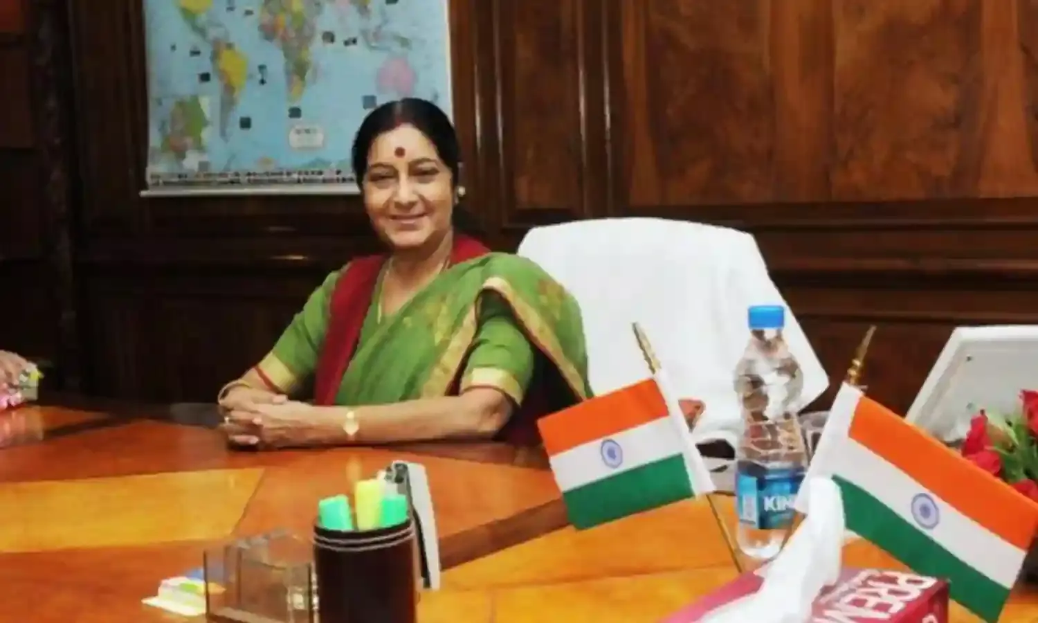 External Affairs Minister Sushma Swaraj Invisible to PIB
