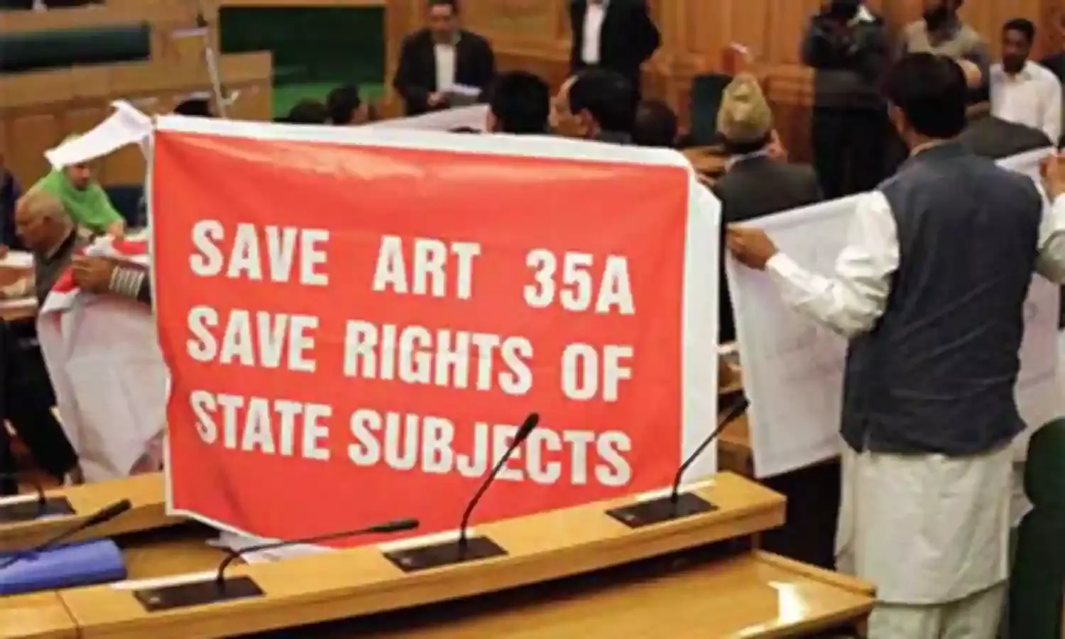 Rumours On Article 35-A Spark Protests in Kashmir