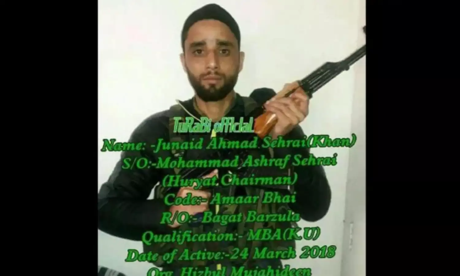 Son of New Hurriyat Chief Joins Hizbul Mujahideen
