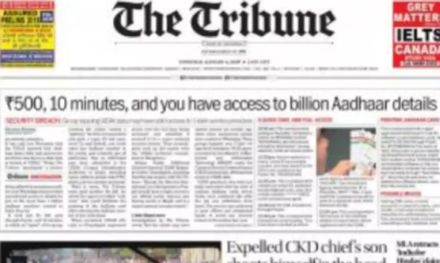 The Tribune Aadhar Report: Yet Again, The Government Moves to Shoot The Independent  Messenger