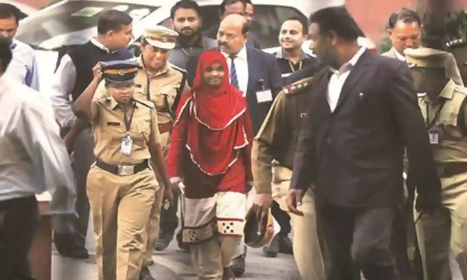 The Red In A Sea of Black and White...